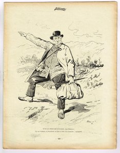 La Baionnette, satirisk i farver af Henri Maigrot