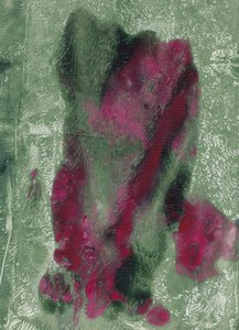 Levende magenta-grøn abstrakt