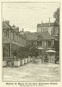 Huset i Marly, hvor den franske forfatter Alexandre Dumas den yngre døde af Mairet