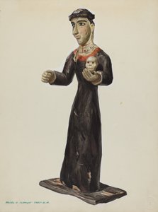Bulto - Santa Rita, ca. 1938. af Majel G. Claflin