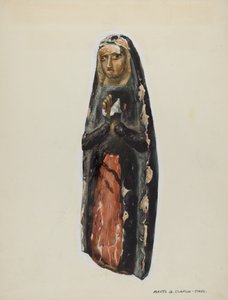 Bulto Virgin, ca. 1939. af Majel G. Claflin