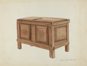 Kornkiste, ca. 1937. af Majel G. Claflin