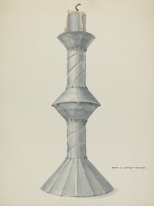 Penitente alter lysestage, ca. 1937. af Majel G. Claflin