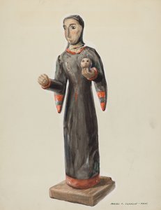 Santa Rita - Bulto, ca. 1938. af Majel G. Claflin