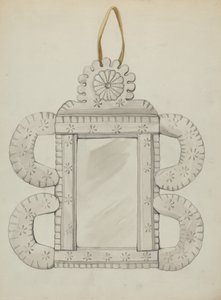 Spejlramme af blik, ca. 1936. af Majel G. Claflin