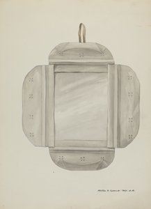 Spejlramme af blik, ca. 1937. af Majel G. Claflin