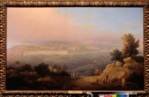 Jerusalem (Israel) (Jerusalem) - Maleri af Maxim Nikiphorovich Vorobyev (Vorobiev) (1787-1855), olie på lærred