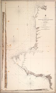 Sortehavet, kort over Krimeas sydvestkyst fra Kap Aia til Alma-bugten. Af officererne på H.M.S.V. Spitfire. af Malby Malby