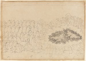 Rama and Lakshmana Overwhelmed by Arrows: Folio fra Siege of Lanka-serien, ca. 1725.