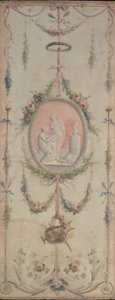 Dekorativt panel et af et par, 1700-tallet. af Manner of Le Riche