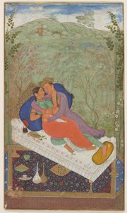 Sultan Murad og en konsort, ca. 1597. af Manohar