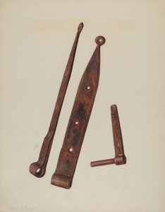 Hængsler og bolte, ca. 1939. af Manuel G. Runyan