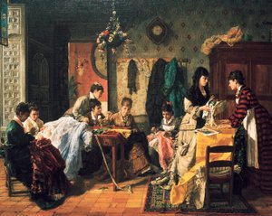 Dressmakerværksted af Manuel García Hispaleto