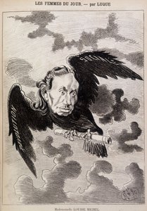 Tegnefilm Louise Michel i en ravn af Luque