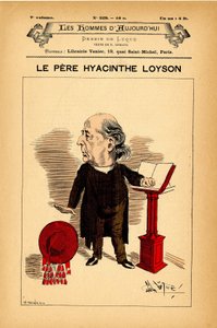 Forside til The Men of Today, nummer 329, illustration af Manuel Luque (1854-1919): Loyson Hyacinthe (far Hyacinthe) (1827-1912) af Manuel Luque