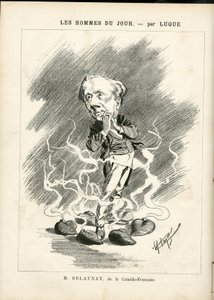 Illustration af Manuel Luque (1854-1919) til forsiden af La Caricature (1880) af Manuel Luque