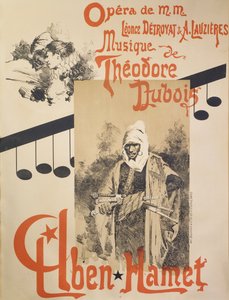Plakat for Aben Hamet, opera