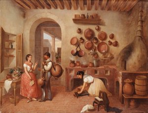 I Haciendaens køkken, af Manuel Serrano