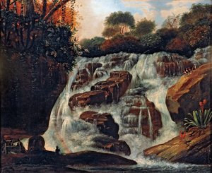 Stort Tijuca -vandfald af Manuel de Araújo Porto Alegre