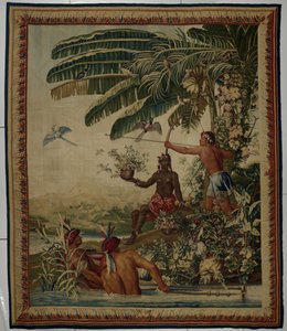 Fiskerne, gobelin fra Les Anciennes Indes-serien (Det gamle Indien). fisker af Manufacture Royale des Gobelins