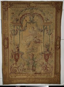 Væppe, der forestiller Venus, symboliserer foråret af Manufacture Royale des Gobelins