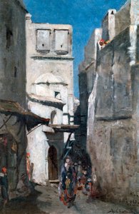 Gade i Algier, c1864-1892 af Marc Alfred Chataud
