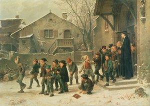 Efter klasse, 1859 af Marc Louis Benjamin Vautier