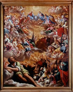 Paradis - Maleri af Marcantonio Bassetti (1588-1630), olie på lærred 78X61 CM - Napoli Museo di Capodimonte