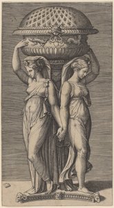 En røgelseskar af Marcantonio Raimondi