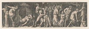 Bacchanalia, ca 1510-1511. af Marcantonio Raimondi