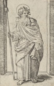 Sankt Matthias, ca. 1500-1534. af Marcantonio Raimondi