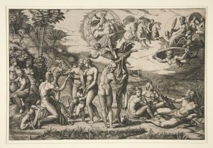The Judgment of Paris, efter Raphael, c.1510-20