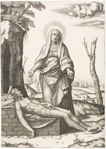 Pietaen af Marcantonio Raimondi
