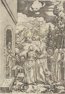 Maria besøgelse af Marcantonio Raimondi