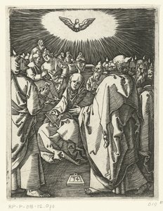 Helligåndens udgydelse Passion of Christ (serietitel) af Marcantonio Raimondi