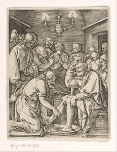 Fodvask af Peter Passion of Christ (serietitel) af Marcantonio Raimondi