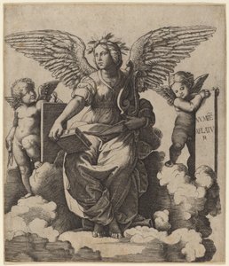 Poesi af Marcantonio Raimondi after Raphael