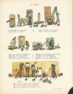Illustration af Marcel Capy (1865-1941) i Le Smile, nr. 12, 20/03/13 - The Art of Rondism 