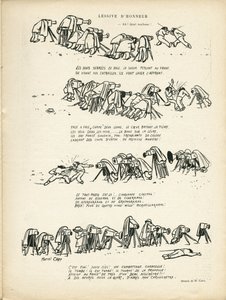 Illustration af Marcel Capy (1865-1941) i Le Rire, 02/03/12 - Æresvaskeri - Sport, Fotografering Kamerafotograf, Fægtning