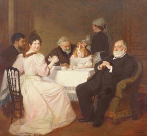 Familiesammenføring i Madame Adolphe Brissons hjem, 1893