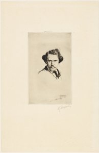 Portræt af Alfred Cadart af Marcellin Gilbert Desboutin