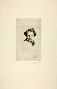 Portræt af Alfred Cadart, 1875 af Marcellin Gilbert Desboutin
