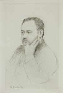 Portræt af Emile Zola af Marcellin Gilbert Desboutin