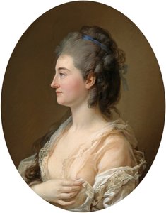 Portræt af Catherina Gattai Tomatis (Thomatis). af Marcello Bacciarelli