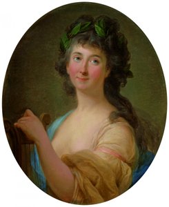 Portræt af Catherine Gattai Thomatis som muse af Marcello Bacciarelli