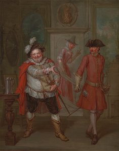 Scene fra Shakespeares "Henry IV, Part I" af Marcellus Laroon the Younger