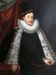 Portræt af Sigismund III Vasa, konge af Sverige og Polen, af Martin Kober, maleri af Marcin Kober