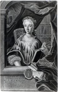 Laura Maria Caterina Bassi, graveret af Johann Jakob Haid