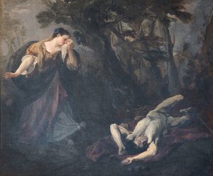 St. Margaret af Cortona finder liget af sin elsker