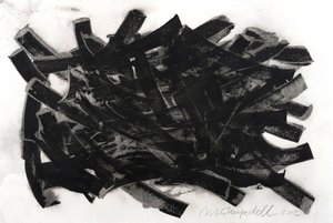 Saltus, 2012 (blæk på papir) af Marco Campedelli